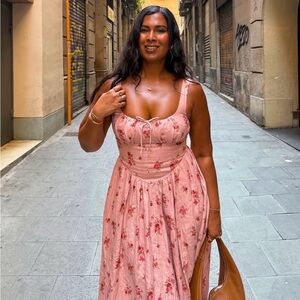 Reformation Balia Linen Midi Dress